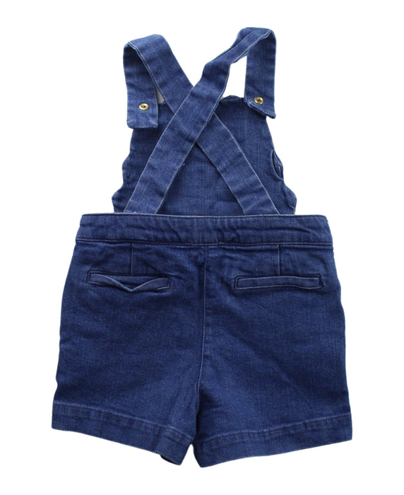 A Blue Overall Shorts from Jacadi in size 3T for girl. (Back View)