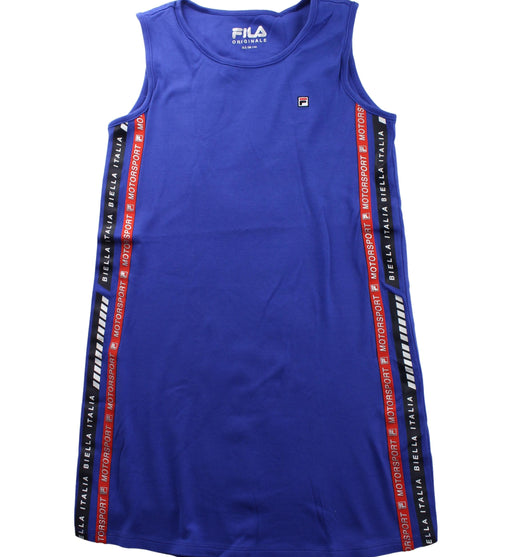 A Blue Sleeveless Dresses from Fila in size 10Y for girl. (Front View)