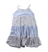 A Blue Sleeveless Dresses from Polo Ralph Lauren in size 8Y for girl. (Back View)