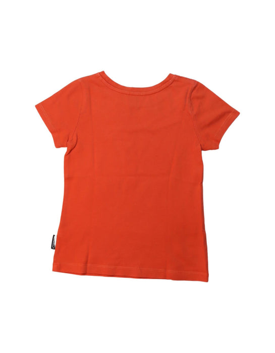 A Orange Short Sleeve T Shirts from Marimekko in size 4T for girl. (Back View)