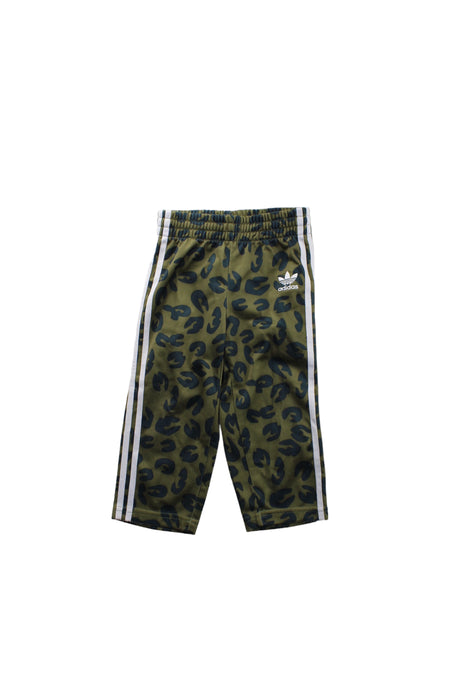 A Green Sweatpants from Adidas in size 12-18M for boy. (Front View)