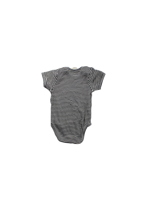 A Black Short Sleeve Bodysuits from Nature Baby in size 3-6M for boy. (Back View)