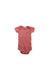 A Red Short Sleeve Bodysuits from Petit Bateau in size 3-6M for neutral. (Front View)