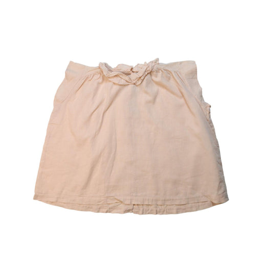 A Pink Sleeveless Tops from yellowpelota in size 8Y for girl. (Front View)