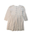 A Ivory Long Sleeve Dresses from Velveteen in size 8Y for girl. (Back View)