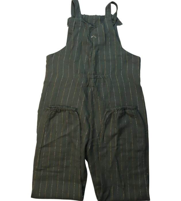 A Green Long Overalls from Nanos in size 10Y for neutral. (Back View)