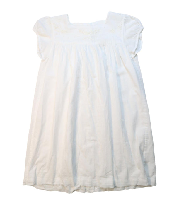 A White Short Sleeve Dresses from Little Cotton Clothes in size 8Y for girl. (Front View)