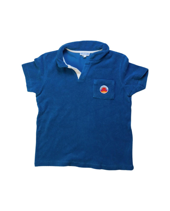 A Blue Short Sleeve Polos from Jacadi in size 10Y for boy. (Front View)