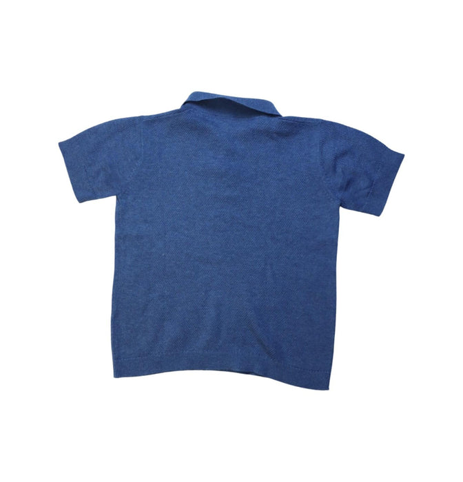 A Blue Short Sleeve Polos from Bonpoint in size 8Y for boy. (Back View)