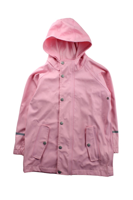 A Pink Rain Jackets from Hanna Andersson in size 6T for girl. (Front View)