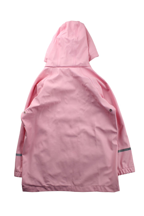 A Pink Rain Jackets from Hanna Andersson in size 6T for girl. (Back View)