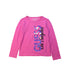 A Pink Long Sleeve T Shirts from Guess in size 5T for girl. (Front View)