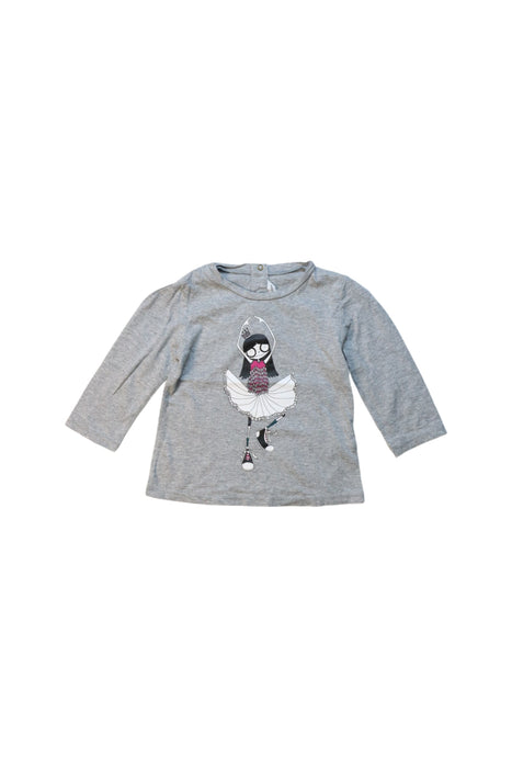 A Grey Long Sleeve T Shirts from Little Marc Jacobs in size 6-12M for girl. (Front View)