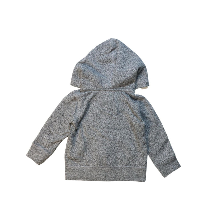 A Grey Zippered Sweatshirts from Roots in size 6-12M for neutral. (Back View)