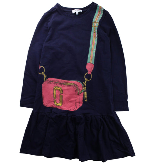 A Navy Sweater Dresses from Little Marc Jacobs in size 8Y for girl. (Front View)