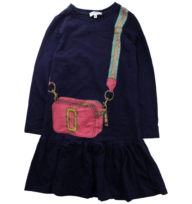 A Navy Sweater Dresses from Little Marc Jacobs in size 8Y for girl. (Front View)