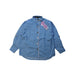 A Blue Long Sleeve Shirts from Yi-ming in size 2T for girl. (Front View)