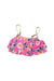 A Multicolour Bikinis from Betsey Johnson in size 6T for girl. (Front View)