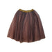 A Brown Tulle Skirts from Hebe in size 6T for girl. (Back View)