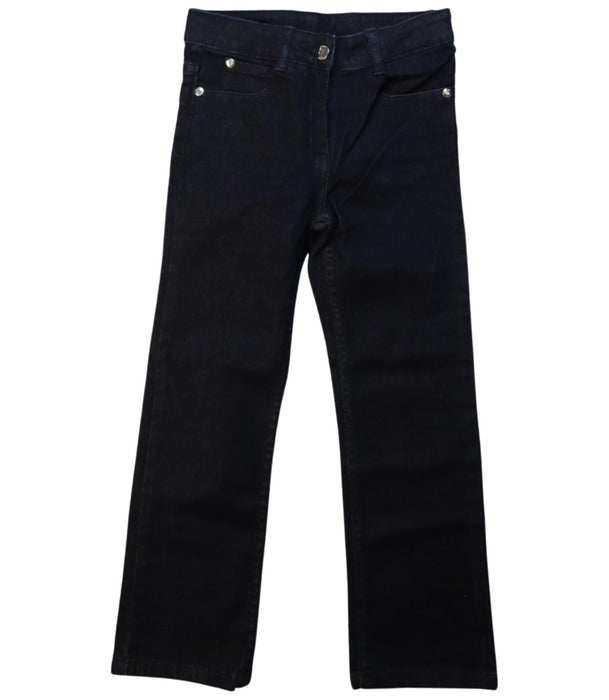 A Black Jeans from Jacadi in size 6T for girl. (Front View)