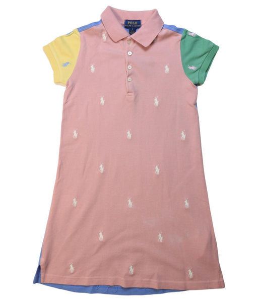 A Multicolour Short Sleeve Dresses from Polo Ralph Lauren in size 5T for girl. (Front View)