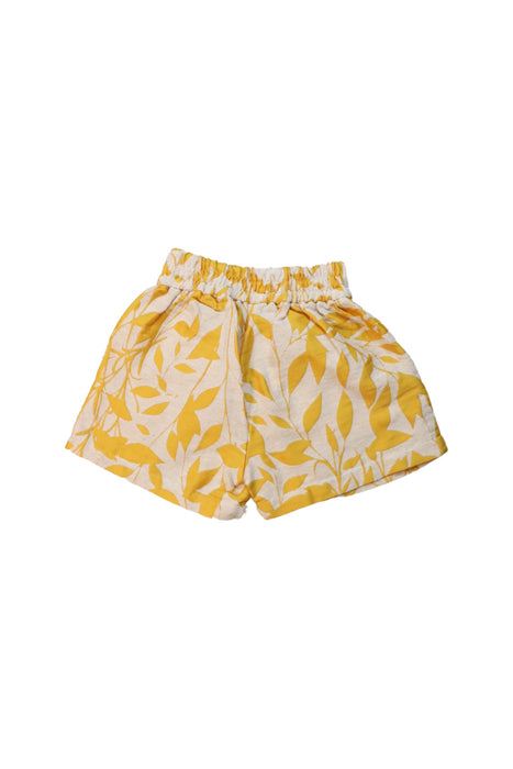 A Yellow Shorts from Excuse My French in size 8Y for girl. (Back View)