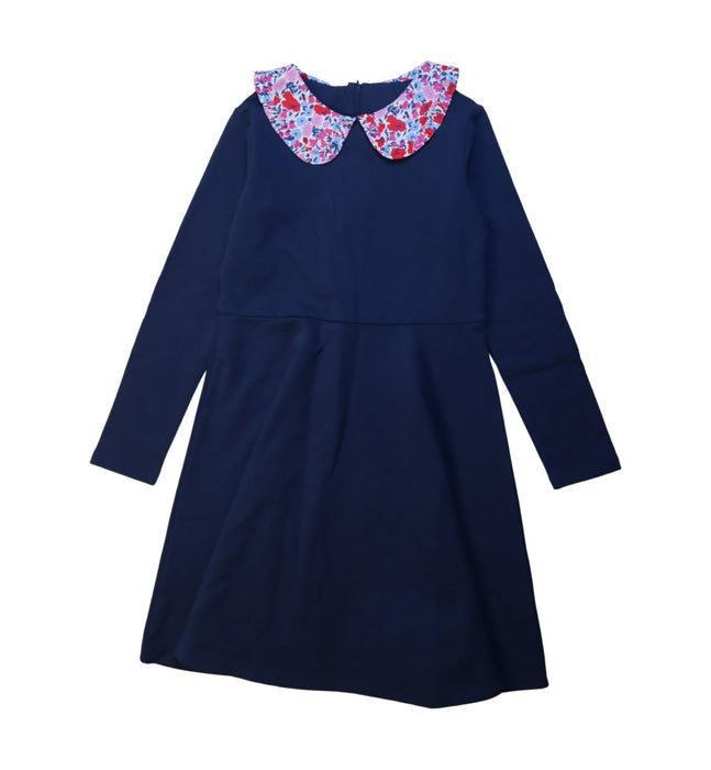 A Navy Long Sleeve Dresses from Jacadi in size 10Y for girl. (Front View)