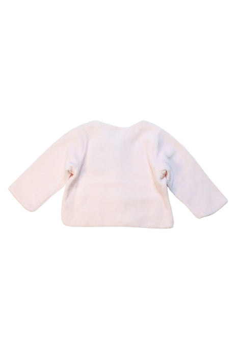 A Pink Cardigans from Petit Bateau in size 0-3M for girl. (Back View)