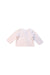 A Pink Cardigans from Petit Bateau in size 0-3M for girl. (Back View)