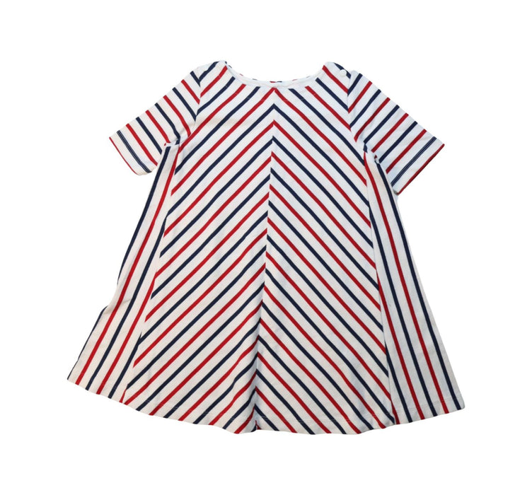 A Multicolour Short Sleeve Dresses from Petit Bateau in size 8Y for girl. (Front View)