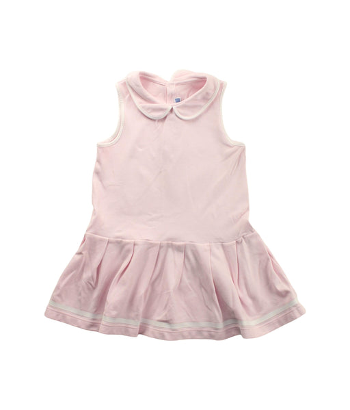 A Pink Sleeveless Dresses from Jacadi in size 3T for girl. (Front View)