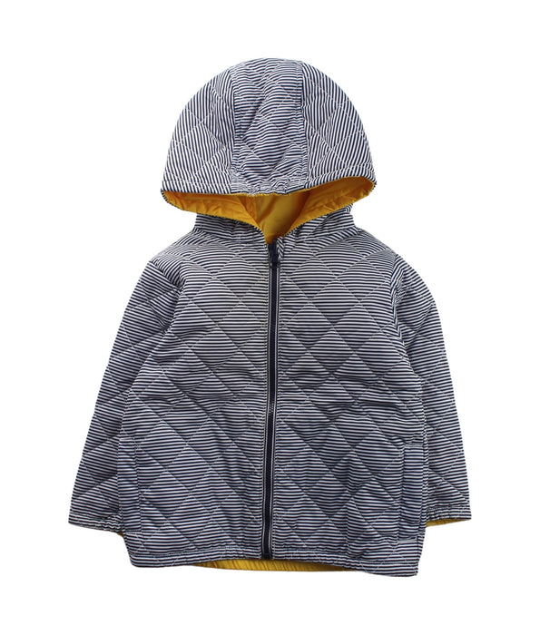 A Yellow Puffer/Quilted Jackets from Petit Bateau in size 12-18M for boy. (Front View)