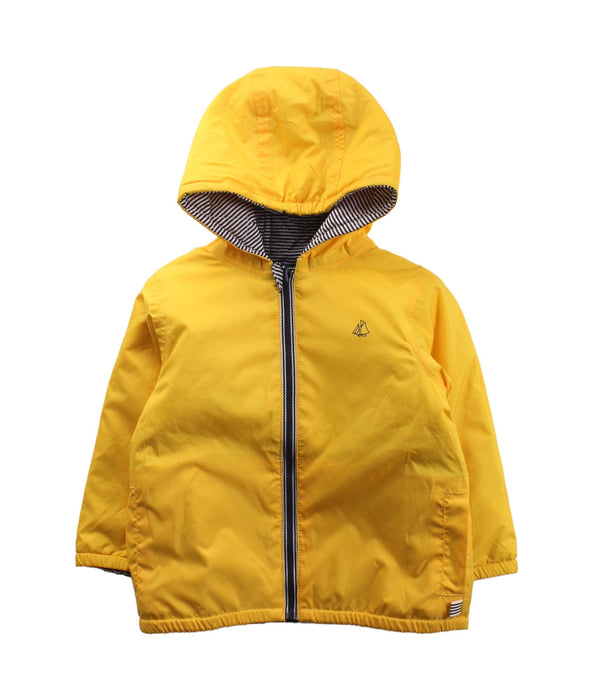 A Yellow Puffer/Quilted Jackets from Petit Bateau in size 12-18M for boy. (Back View)