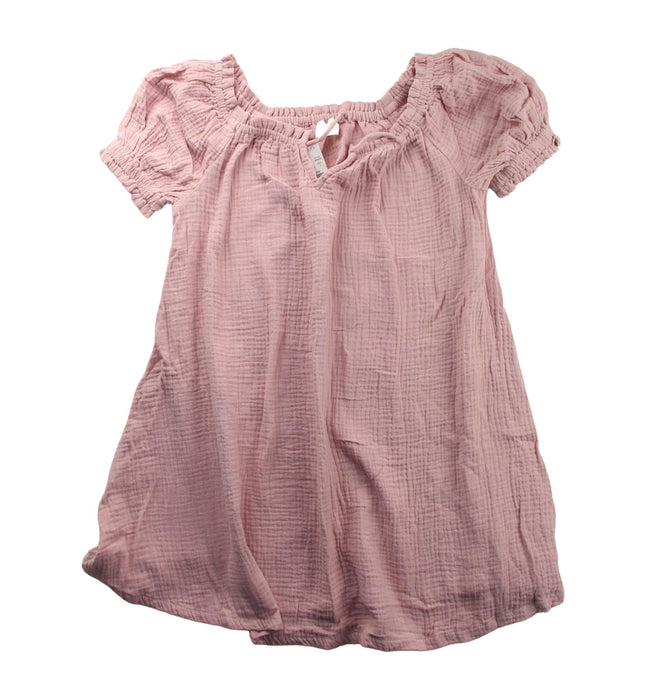 A Pink Short Sleeve Dresses from Crewcuts in size 7Y for girl. (Front View)