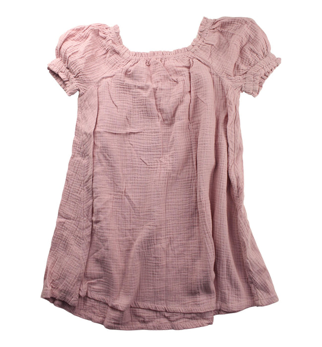 A Pink Short Sleeve Dresses from Crewcuts in size 7Y for girl. (Back View)