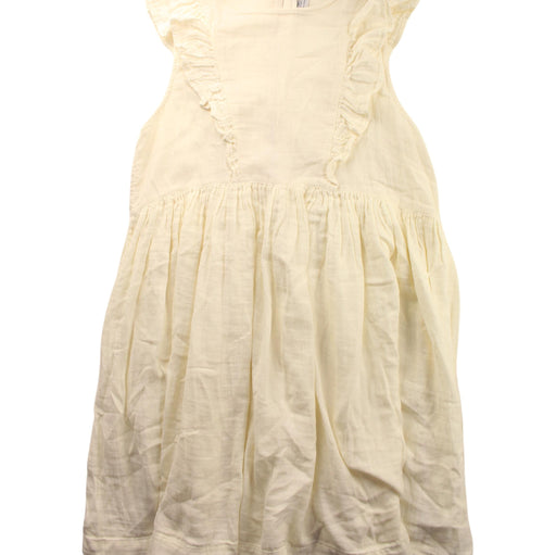 A Ivory Sleeveless Dresses from Petit Bateau in size 12Y for girl. (Front View)