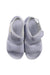 A White Sandals from Adidas in size 7Y for girl. (Back View)