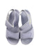 A White Sandals from Adidas in size 9Y for girl. (Back View)