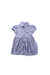 A Blue Short Sleeve Dresses from Ralph Lauren in size 6-12M for girl. (Front View)