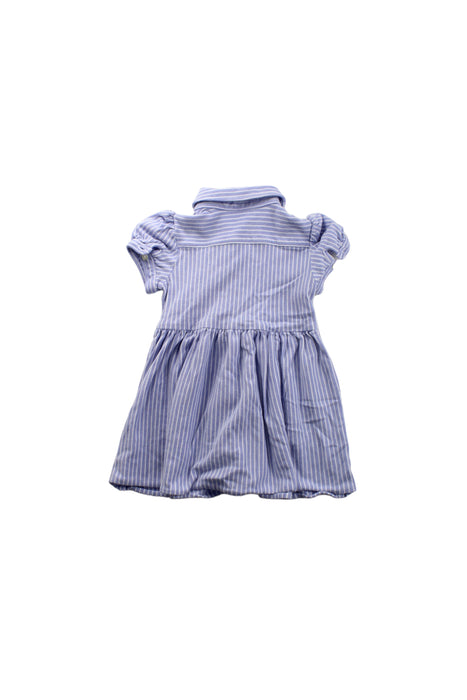 A Blue Short Sleeve Dresses from Ralph Lauren in size 6-12M for girl. (Back View)