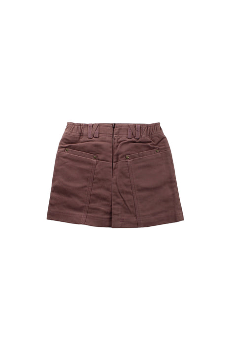 A Brown Short Skirts from Le Petit Pois in size 3T for girl. (Back View)