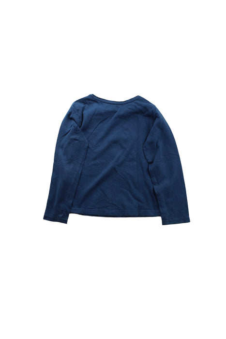 A Blue Long Sleeve T Shirts from Vertbaudet in size 5T for girl. (Back View)