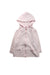 A Pink Zippered Sweatshirts from Baker by Ted Baker in size 4T for girl. (Front View)