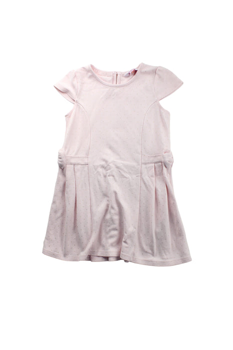 A Pink Short Sleeve Dresses from Baker by Ted Baker in size 5T for girl. (Front View)