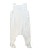 A White Onesies from Petit Bateau in size 0-3M for neutral. (Front View)