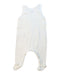 A White Onesies from Petit Bateau in size 0-3M for neutral. (Back View)