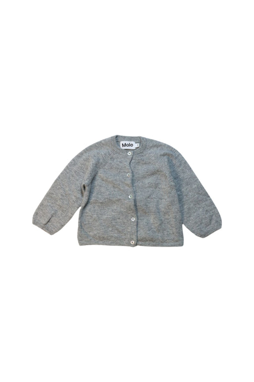 A Grey Cardigans from Molo in size 3-6M for girl. (Front View)