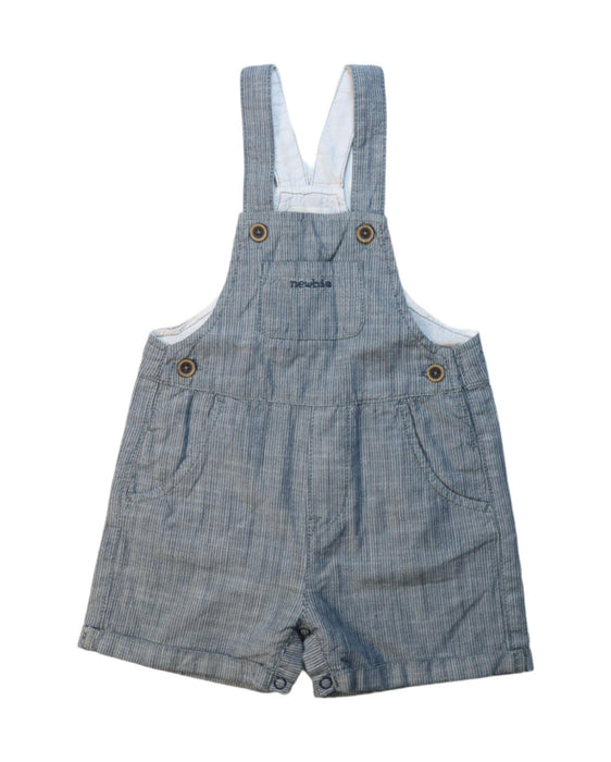 A Grey Overall Shorts from Newbie in size 6-12M for boy. (Front View)