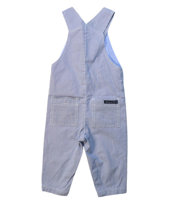 A Blue Long Overalls from Jacadi in size 6-12M for boy. (Back View)