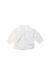 A White Long Sleeve Shirts from Jacadi in size 3-6M for boy. (Front View)